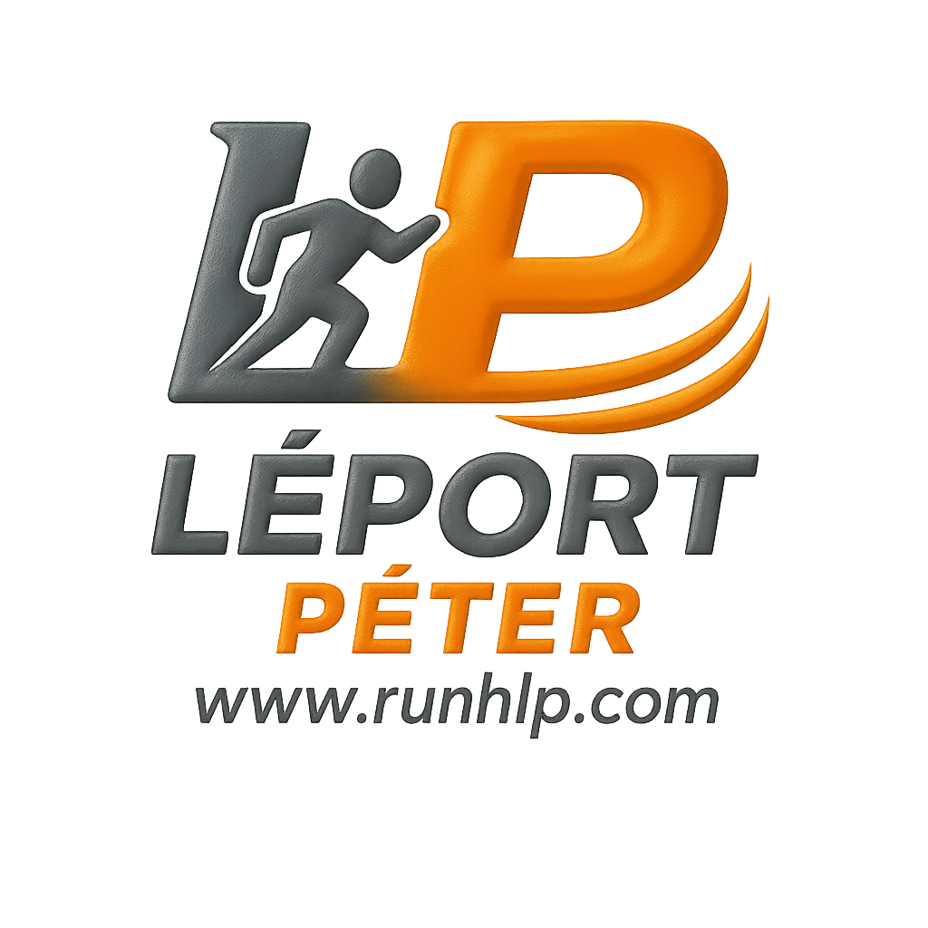 Léport Péter futó logó